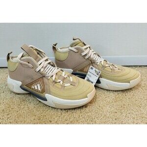 Adidas Women's Exhibit Select CP Mid Athletic Basketball Shoes Beige Sz 8 1/2